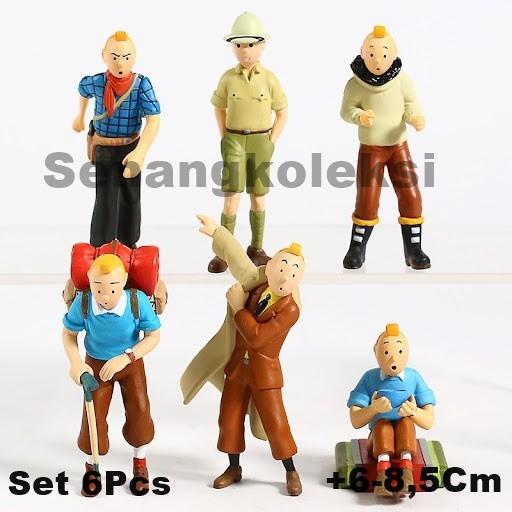 Gambar HobbiesReady- Action Figure TINTIN Isi 6 Baru dari aksbegu fashio90 undefined Tokopedia