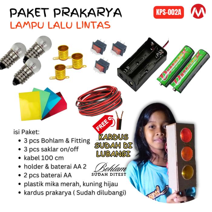 Gambar Paket rangkaian lampu lalu lintas lampu lalulintas traffic light untuk prakarya sekolah tugas sekolah tugas anak / paket contoh rangkaian paralel / lampu paralel / rangkaian paralel seri - paket lengkap dari Saddie Store undefined Tokopedia