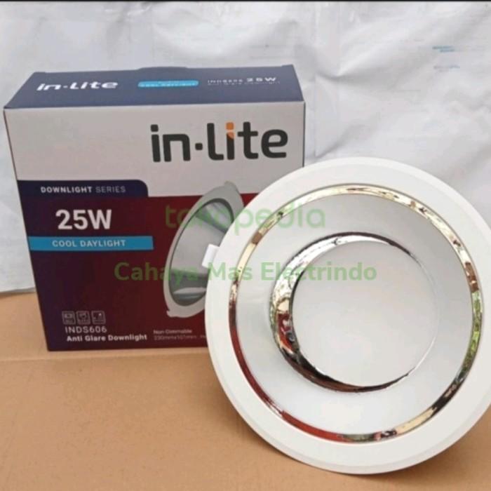 Gambar IN LITE DOWNLIGHT LED ANTI GLARE ROUND IB INDS606 25W 25 W INLITE - Natural 4000K dari Cahaya Mas Electrindo undefined Tokopedia