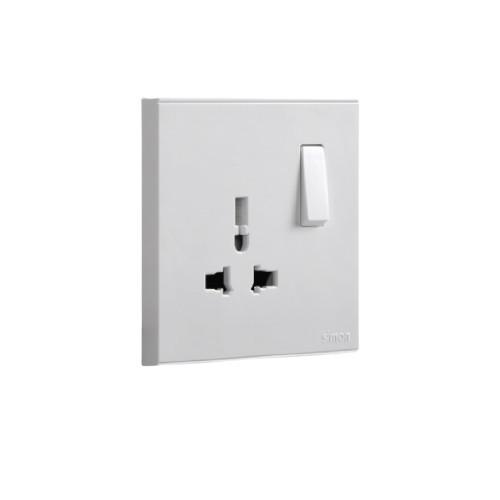 Gambar SIMON E6 Socket-Outlets Multi-standard Socket with Switch 721089 - White dari Mitra Kenari Electric undefined Tokopedia