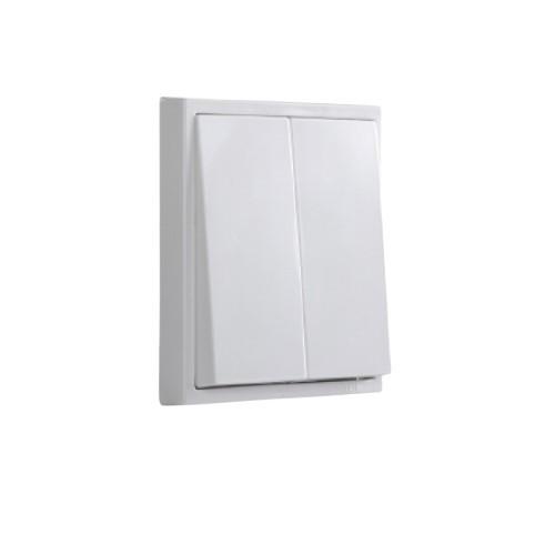 Gambar SIMON i7 Push Button 2 Gang Push-button Switch Module 701021F - White  dari Cahaya Mas Electrindo undefined Tokopedia