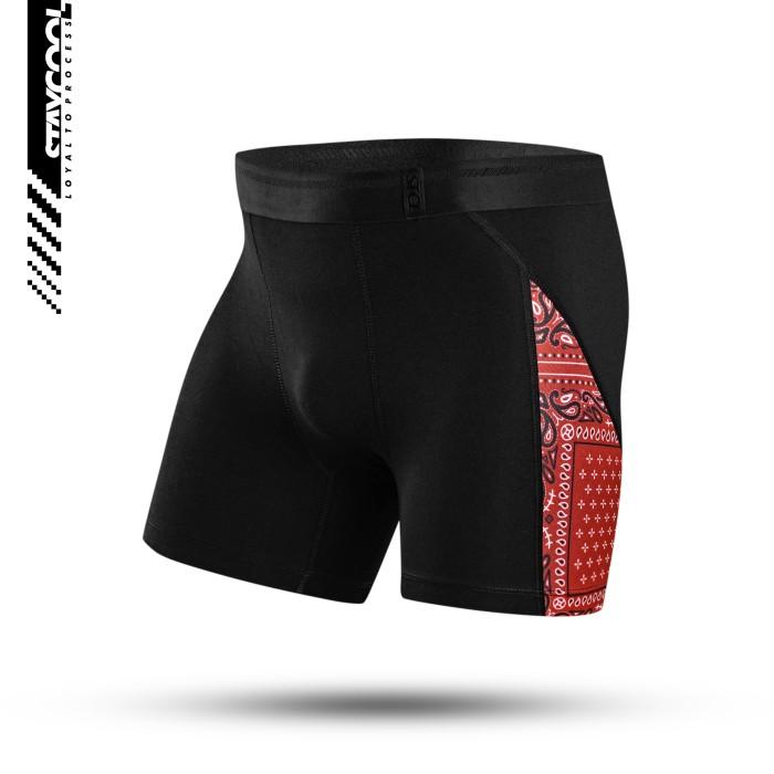 Gambar Code Staycool Red Bandana Boxer Briefs Celana Dalam Tencel Modal - M dari barten undefined Tokopedia