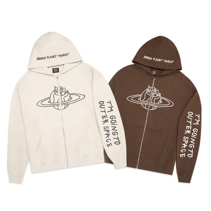 Gambar Broken Planet Market Outer Space Zip-Up Hoodie dari cusano lungset undefined Tokopedia