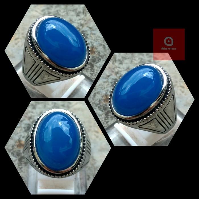 Gambar Cincin Pria Batu Akik Spirtus Mizone Top Blue Hq dari asmxls undefined Tokopedia
