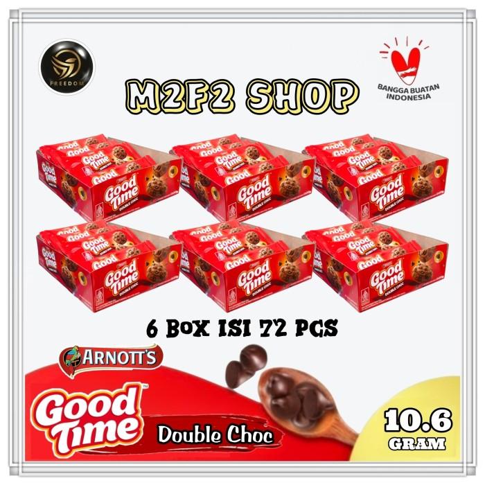 Gambar GOJEK/GRAB Good Time Double Choco Cips Cookies | Kukis Cokelat - 16 gr (6 Pack) dari days_blue undefined Tokopedia
