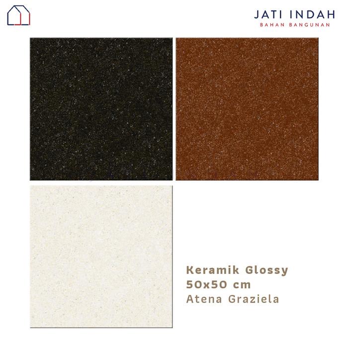 Gambar Keramik Lantai Marble 50x50 cm Atena Graziela - Dark Black dari Jati Indah Bahan Bangunan 2 undefined Tokopedia