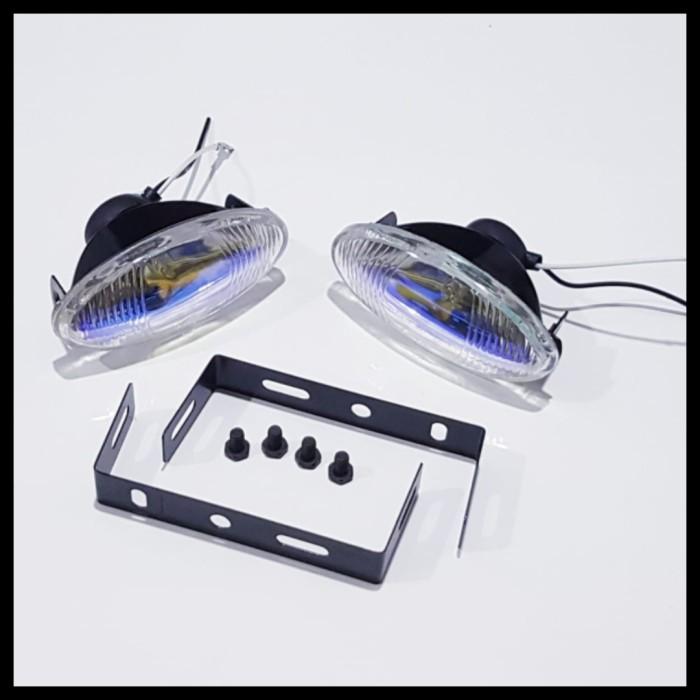 Gambar LAMPU SOROT LAMPU TEMBAK KABUT MOTOR/MOBIL NYALA KUNING INPUT 12 VOLT - MODEL OVAL dari dea makeup undefined Tokopedia