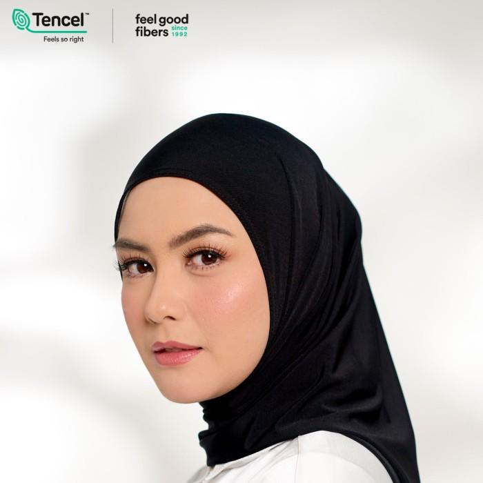 Gambar NABILLASYAL | ALIYA SERIES TENCEL | INSTAN HIJAB - Black dari combosell undefined Tokopedia