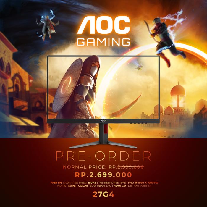 Jual NEW AOC 27G4 27