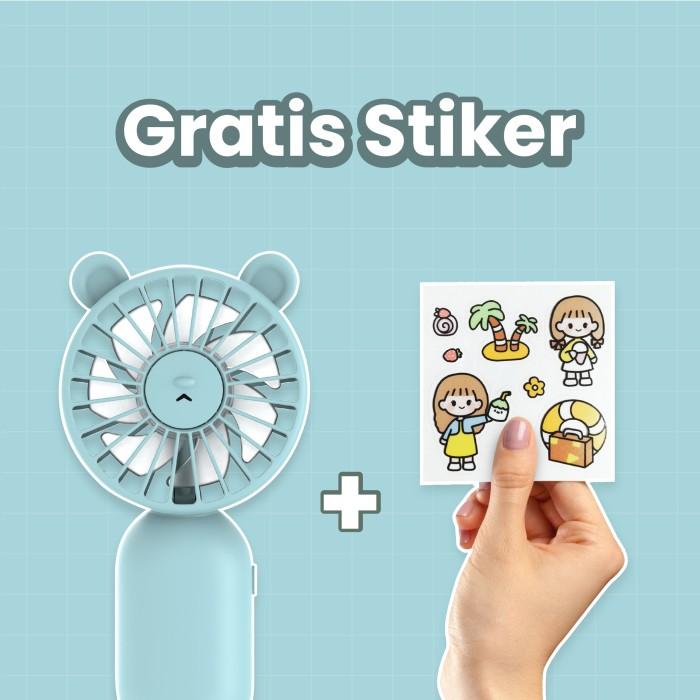 Gambar Kipas Angin Portable+Dudukan Hp+Aromaterapi Karakter Beruang  3 Speed - Bear Green dari Infinilapan office undefined Tokopedia