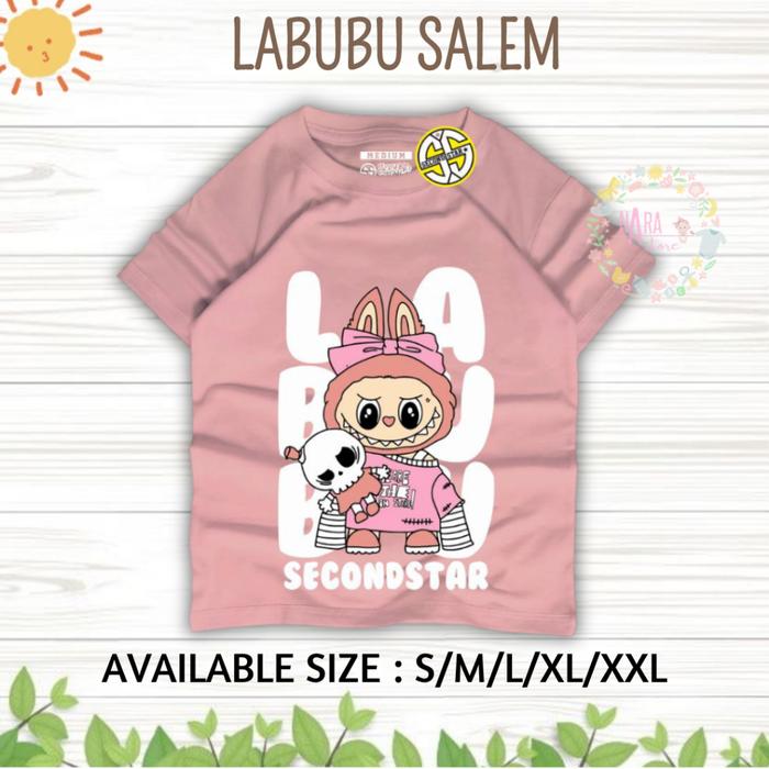 Gambar BAJU KAOS PREMIUM ANAK PEREMPUAN  USIA 1-12 TH/ATASAN ANAK PEREMPUAN PREMIUM - LABUBU SALEM, L dari Naraa Store undefined Tokopedia