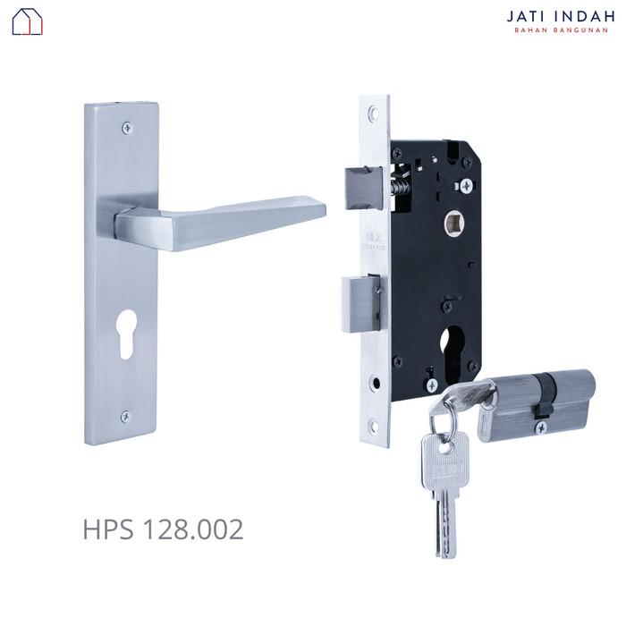 Gambar HANDLE/SLOT/PEGANGAN PINTU BELLEZZA SET HPS.128 - 128.002 dari Jati Indah Bahan Bangunan 2 undefined Tokopedia