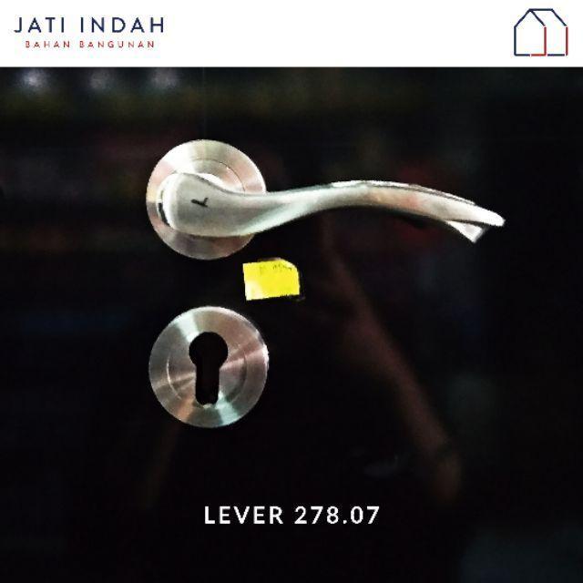 Gambar LEVER HANDLE/SLOT/GAGANG PINTU STAINLESS STEEL BELLEZZA HRE.278 - 278.07, Gagang+Body+Knc dari Jati Indah Bahan Bangunan 2 undefined Tokopedia