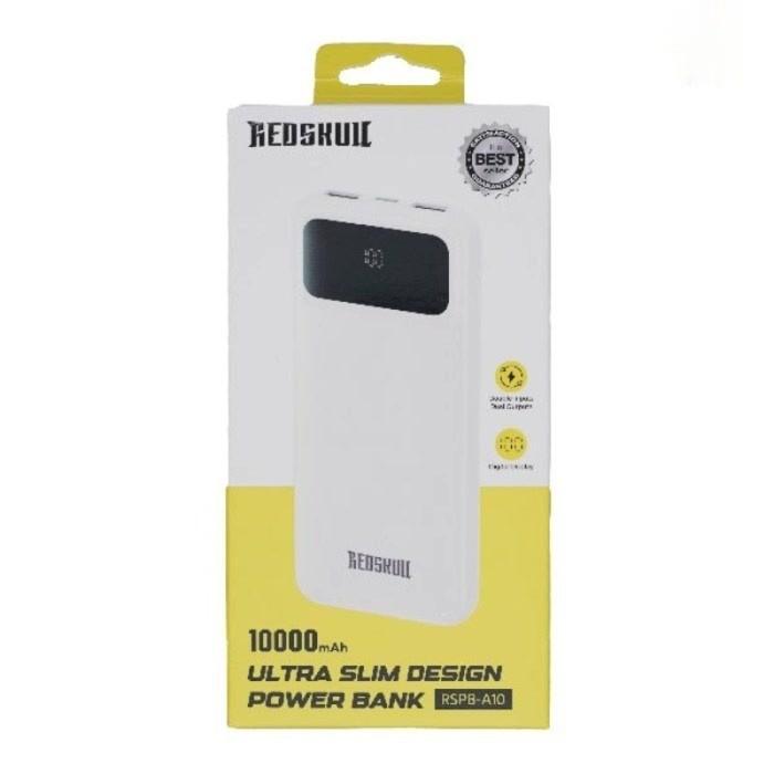 Gambar REDSKULL Powerbank Power Bank 10000mAh RSPB-A10 Ultra Slim Design Digital Display Garansi 1 Tahun - Putih dari Alfira Store undefined Tokopedia