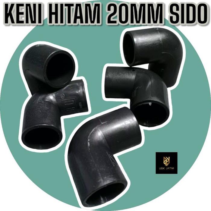 Gambar KENI PIPA 20MM SIDO PUTIH HITAM - SAMBUNGAN PIPA / FITTING PIPA PVC - Hitam 20mm dari dygalleri undefined Tokopedia
