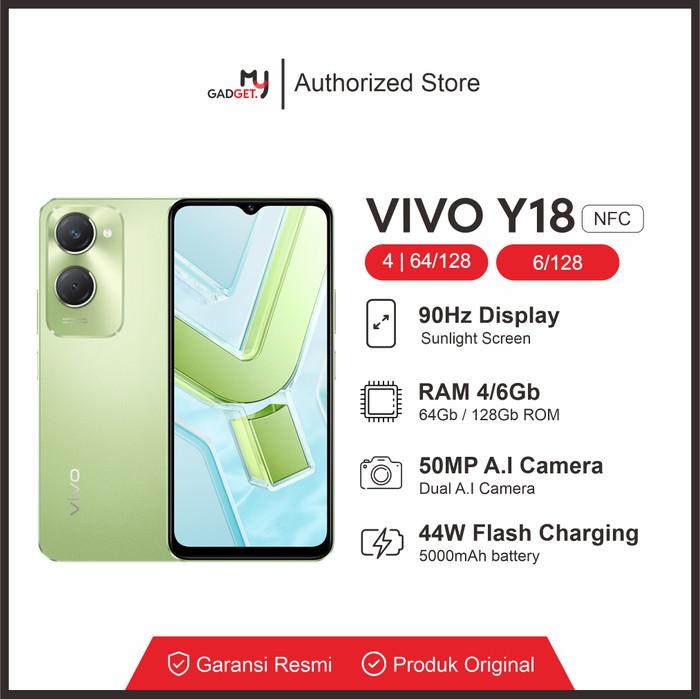Gambar VIVO Y18 NFC 4/64Gb 4/128Gb 6/128Gb Garansi Resmi VIVO Indonesia - Hijau, 4/64 dari Wall.B Shop undefined Tokopedia