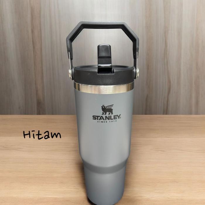 Gambar [S,ONE99] Botol STANLEY Flip Straw Frost Some Colours Tumbler Cup 887ml 30oz - Hitam dari YTW_SHOP undefined Tokopedia