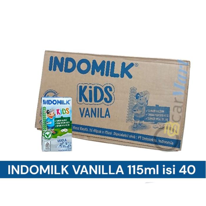Gambar Susu INDOMILK KIDS 1 Dus 115ml isi 40 Kotak - Vanila, 1/2 Dus isi 20 dari ShakiraMART undefined Tokopedia