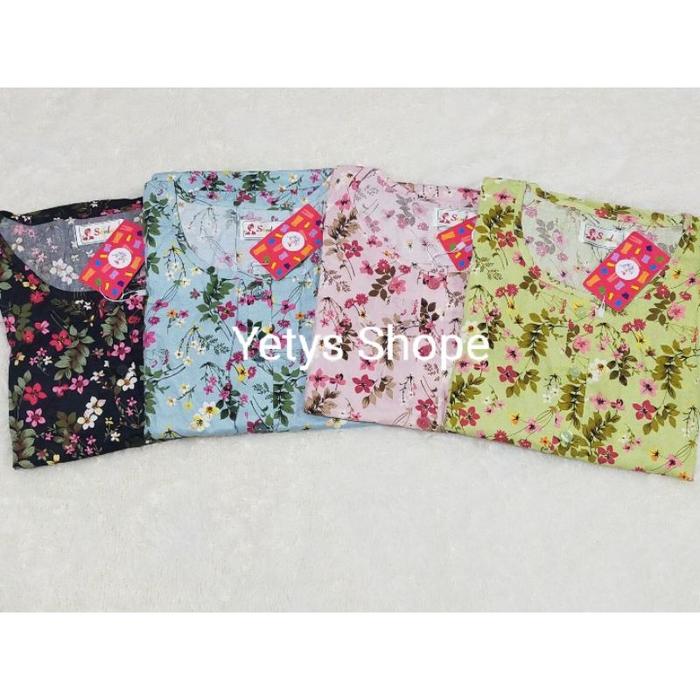 Gambar LD130 CP Jumbo Sunly K4L Baju Tidur Piyama Lengan Pendek Celana Panjang dari savv savv seller undefined Tokopedia