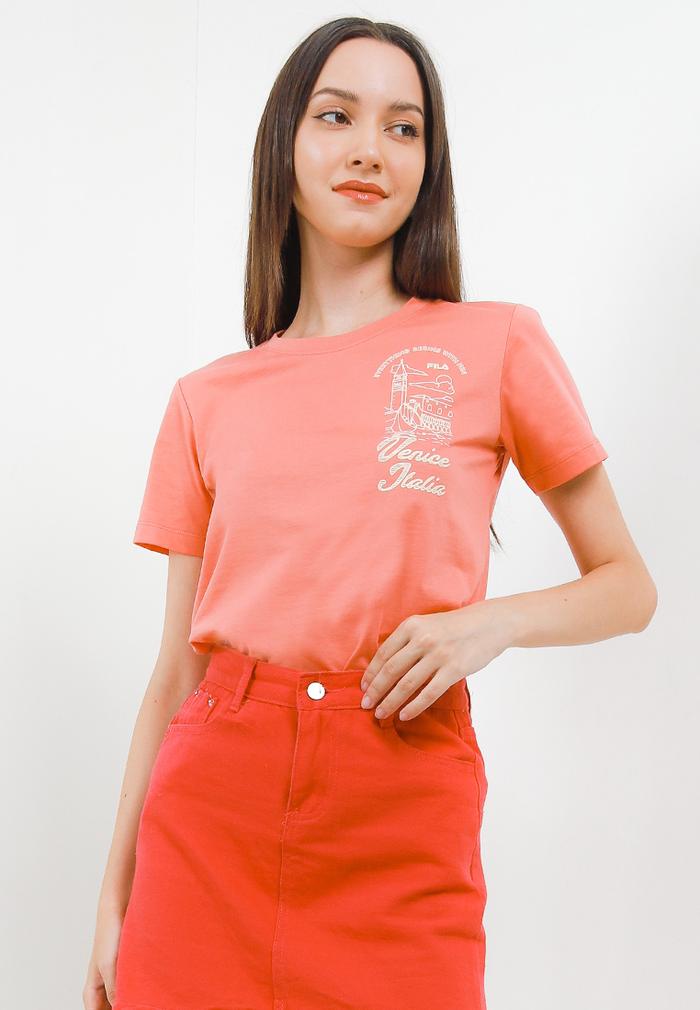 Gambar FILA Kaos Wanita Lanelle - Orange - XL dari FILA Official Store undefined Tokopedia