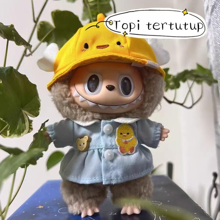 Gambar Baju boneka Labubu popmart labubu 17 cm vinyl face Baju Custom Labubu - Biru dari Bakuluniversal undefined Tokopedia