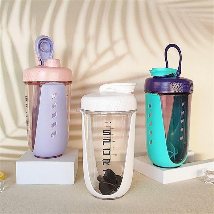 Jual Shaker Bottle with Plastic Whisk Ball BPA Free Plastic