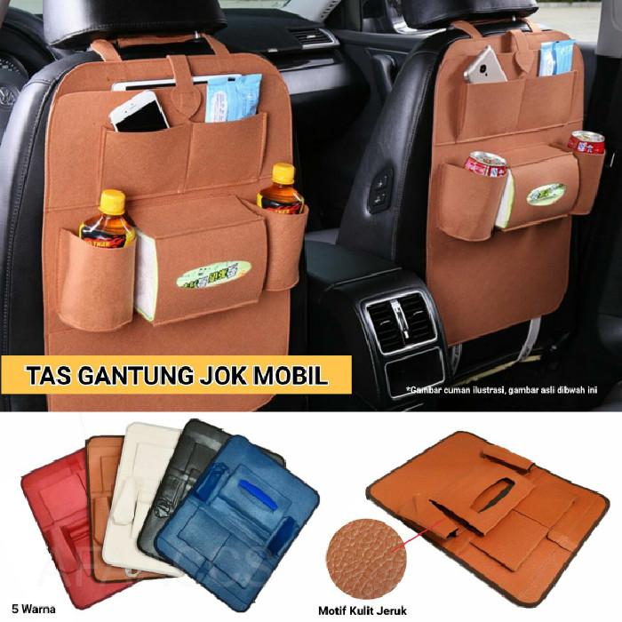 Gambar 283 Car seat organizer Tas Mobil Multifungsi di pasang di belakang jok - ABUMUDA-SEAT dari TravelFriend undefined Tokopedia
