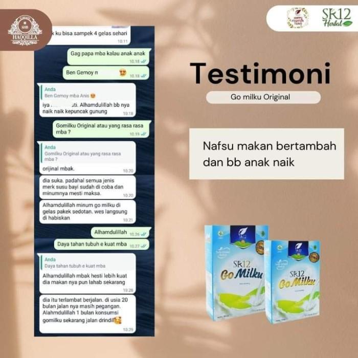 Gambar Susu Penambah Berat Badan/Go Milku Sr12/Susu Atasi Darah Tinggi/Susu Asli 100% dari rempahcianjur undefined Tokopedia