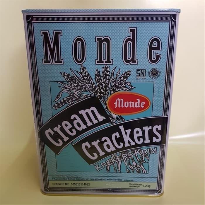 Gambar Makanan Ringan / Biskuit Kaleng / Monde Cream Crackers Pum Quality 1.2 dari Eldora Biskuit undefined Tokopedia