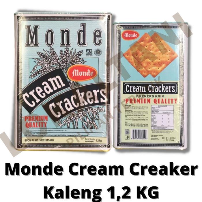 Gambar Monde Cream Crackers Kaleng - 1,2kg dari Eldora Biskuit undefined Tokopedia