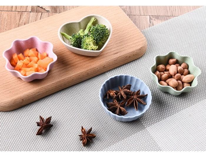 Gambar Mangkok kecil mini bentuk Love Bunga untuk Wadah Bumbu Kecap - bulat dari Igrosir undefined Tokopedia