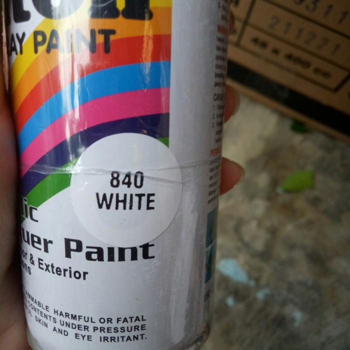 Gambar pilok pilok diton 150cc hitam doff 884 gold merah putih clear pernis - 840 WHITE dari m@yshop undefined Tokopedia