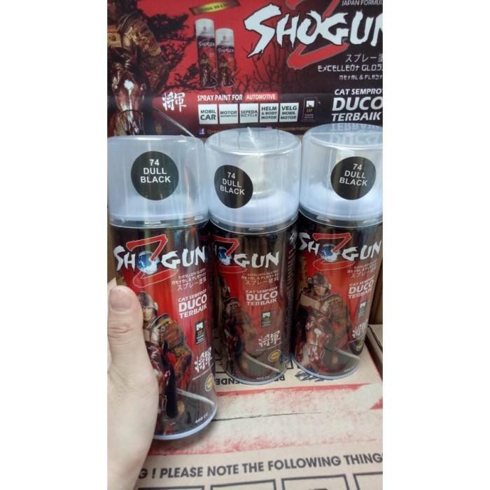 Gambar B. cat semprot duco shogunz 400cc pilox shogun z hitam doff clear poxy - 74 DULL BLACK dari m@yshop undefined Tokopedia
