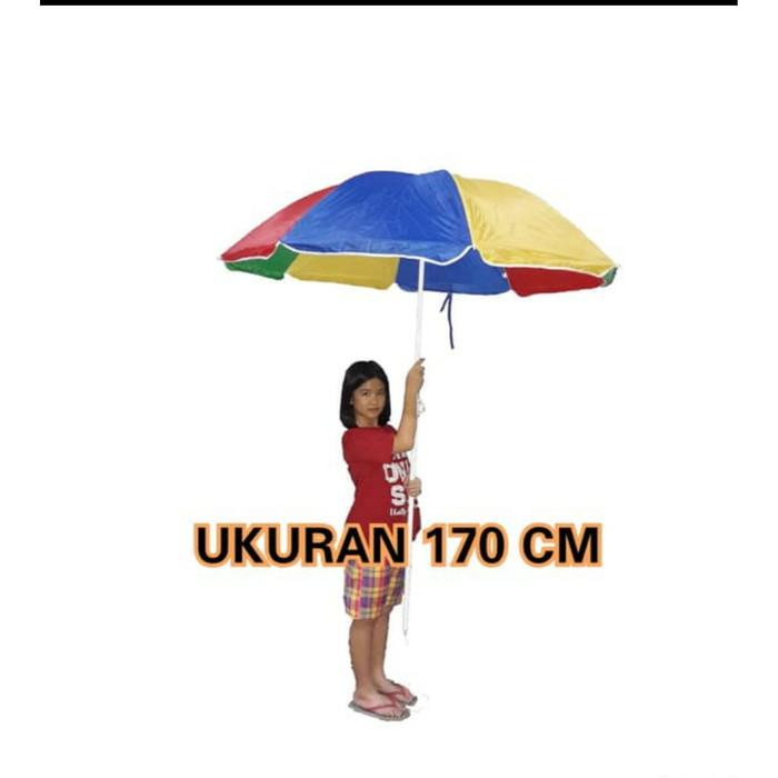 Gambar PAYUNG TENDA - Payung Cafe Pantai Parasol Pelangi 170 cm (36") - Tenda 36 dari Juragan Online 99_NEW undefined Tokopedia
