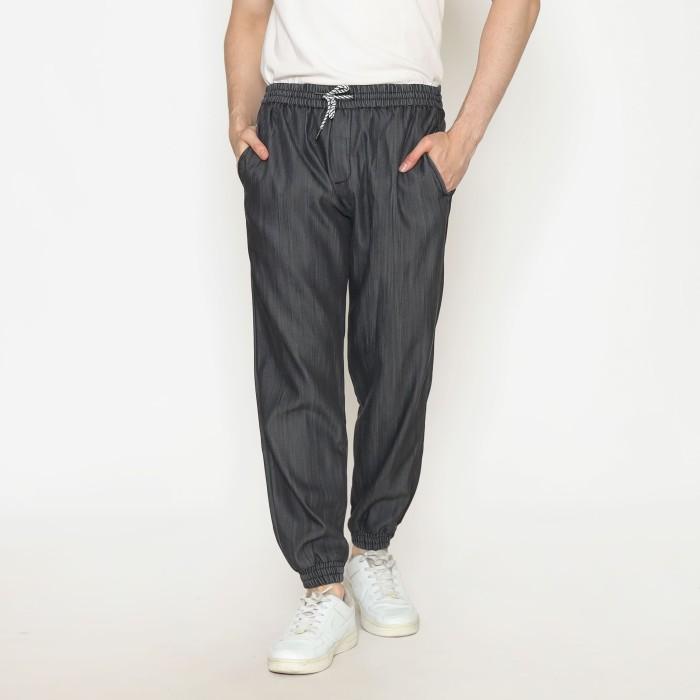 Gambar Papperdine Jeans 113 Jogger Grey Tencel Training Joger Pants #Gratisongkir - Grey Tencel, L dari TROUSERS MAN undefined Tokopedia