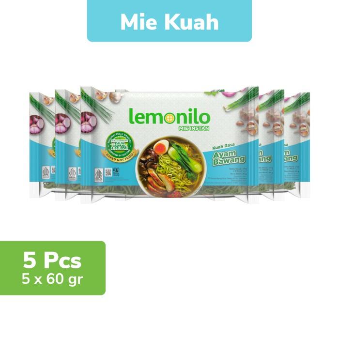 Gambar TERPERCAYA 5 Pcs Lemonilo Mie Instan Kuah Ayam Bawang 60g dari Dadap Pitu undefined Tokopedia