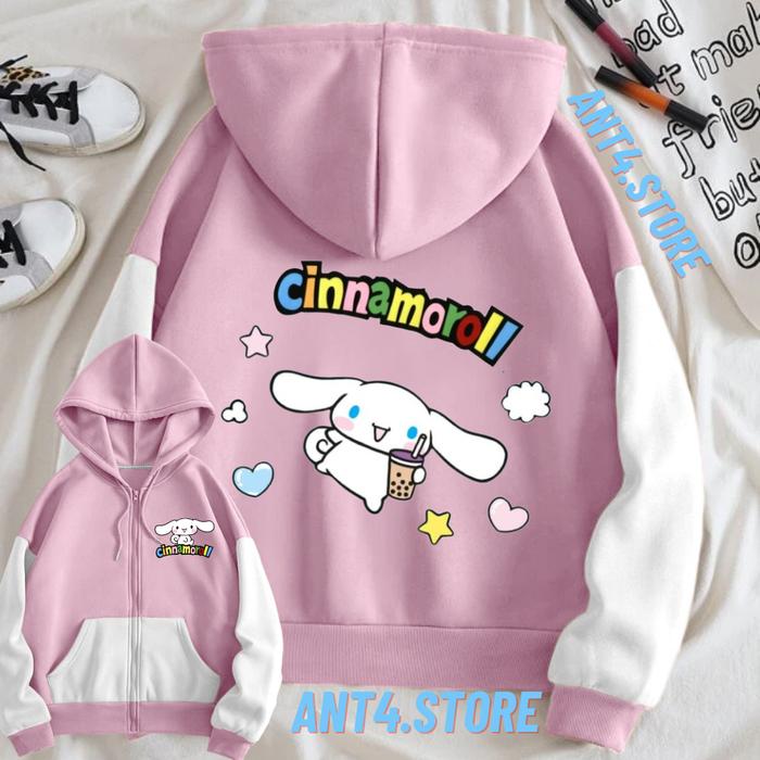 Gambar Terbaru!! JAKET RESLETING CINNAMOROLL & MELODY ANAK PEREMPUAN ZIPPER ANAK LAKI-LAKI UNISEX UMUR 2-12TAHUN - CINNAMOROLL PIN, M (2-3THN) dari rich.idea undefined Tokopedia
