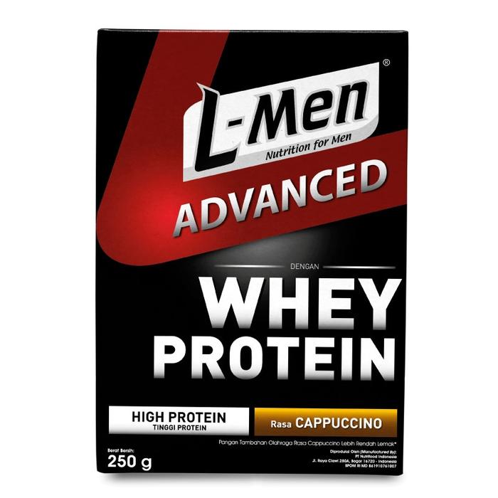 Gambar L-Men Whey Advanced Cappuccino 250 gram - Suplemen Tinggi Whey Protein dari lindungjb undefined Tokopedia