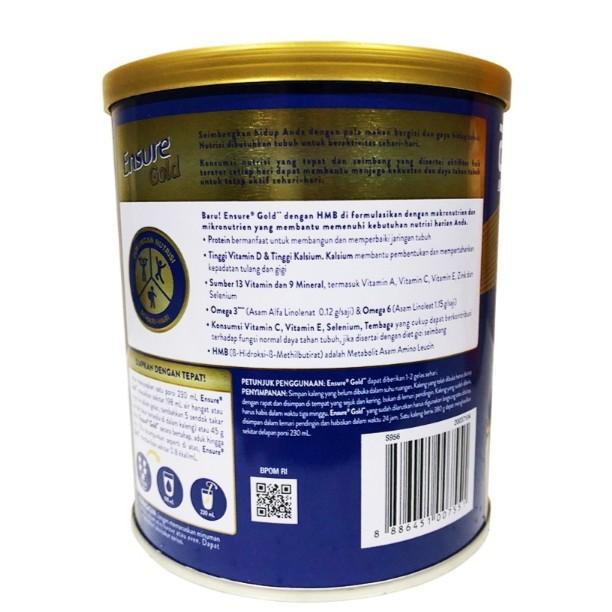 Gambar GSA - 10244 ENSURE GOLD SUSU BUBUK NUTRISI DEWASA GANDUM 380 GR dari gesa undefined Tokopedia