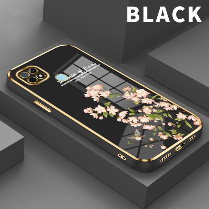 Gambar Casing Hp For Realme C21 C21Y C25 C25s C25Y C2s  C3 C3i Bunga begonia full Lens Cover Shoftcase slim shockproof silicon soft case premium - Black, Realme C2s dari parabatokoresmi undefined Tokopedia