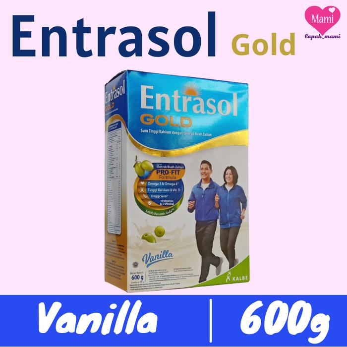 Gambar SUSU TINGGI KALSIUM DENGAN PRO-FIT FORMULA ENTRASOL GOLD VANILA 600G 1010 dari dian CER undefined Tokopedia