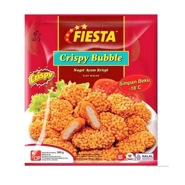 Gambar FIESTA CRISPY BUBBLE NUGGET 500 GR dari Hypermart Kupang El Tari undefined Tokopedia
