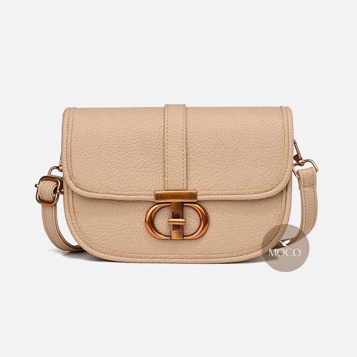 Gambar MOCO Fashion Tas Selempang Wanita Sling Bag Lucu Saddle Vintage Terbaru M096 - Beige dari MOCO Muda undefined Tokopedia