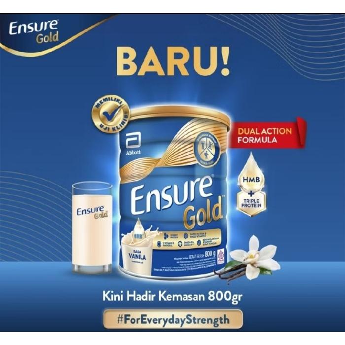 Gambar Ensure Gold Vanila Susu 800g dari JK ACCESORIES undefined Tokopedia