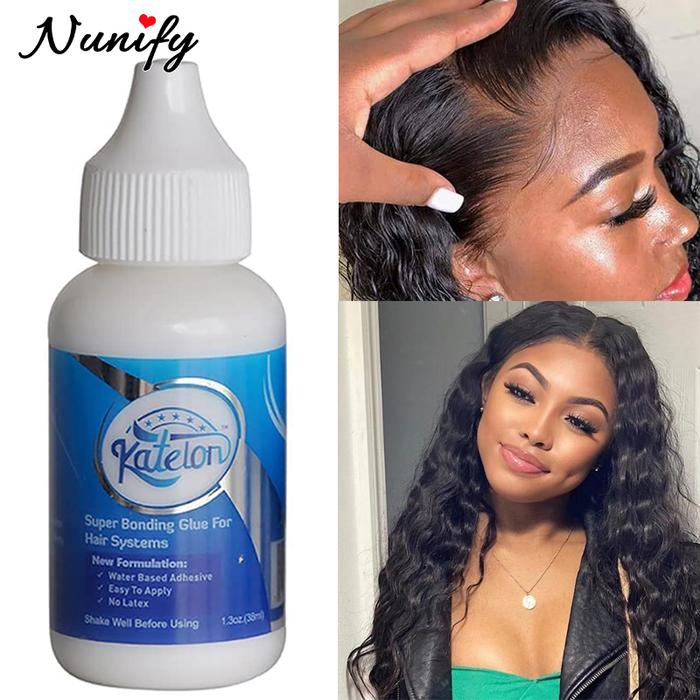 Gambar Strong Hold Lace Front Glue 1Pcs Water Resistant Wig Glue 38ml Invisible Bonding Hair Glue Extra Moisture Control Adhesive Gel dari tokorobi11 undefined Tokopedia