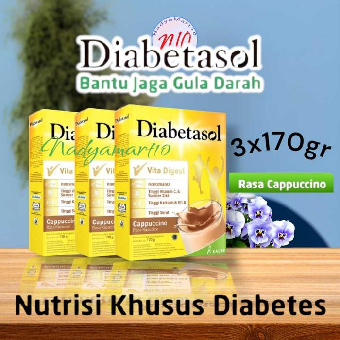 Gambar Diabetasol Susu bubuk Cappucino 3x170 gr dari Ananda Milk undefined Tokopedia