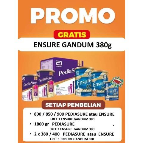 Gambar Ensure Gold Vanila 380gr ( BELI 1 KALENG FREE 1 KALENG ENSURE GANDUM dari Cayo Sus undefined Tokopedia
