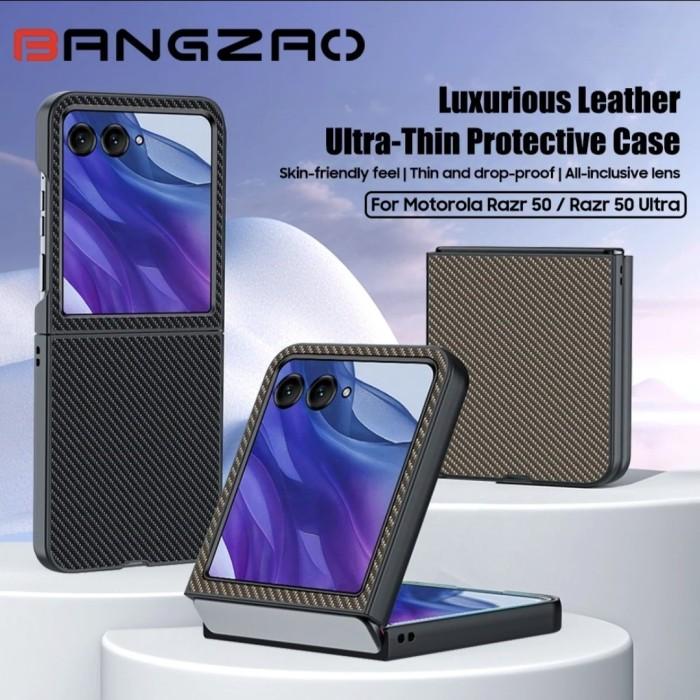 Gambar Motorola Razr 40 Ultra / 50 Ultra Premium Carbon Fiber Leather Hard Cover Case - Razr 50 Ultra dari Pusat Acc Phone undefined Tokopedia