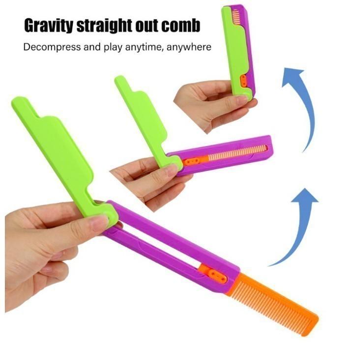 Gambar Fidget Toys Dekompresi Pistol Mainan Pisau Gravitasi 3D Semua Umur - Sisir Ungu dari MAXI BSG OFFICIAL undefined Tokopedia