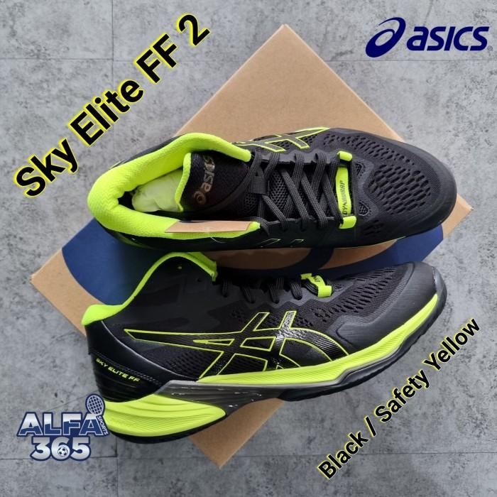 Gambar READY Sepatu Voli Asics Sky Elite FF 2 Black / Safety Yellow - 45 dari ICONIC SPORT CENTRE undefined Tokopedia
